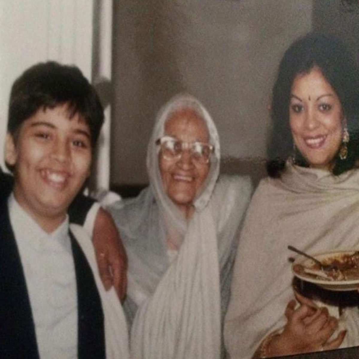 Karan Johar shares a throwback pic with his ‘dadi’ &amp; ‘gorgeous mom’ and his childlike innocence is unmissable